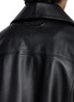  - BALENCIAGA - High Collar Leather Jacket