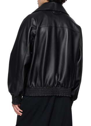 背面 - 点击放大 - BALENCIAGA - High Collar Leather Jacket