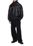 模特儿示范图 - 点击放大 - BALENCIAGA - High Collar Leather Jacket