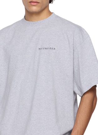  - BALENCIAGA - Oversized Gradient Logo Cotton T-Shirt