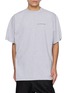 首图 - 点击放大 - BALENCIAGA - Oversized Gradient Logo Cotton T-Shirt