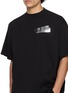  - BALENCIAGA - Silver Tape Logo Cotton T-Shirt