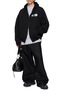 模特儿示范图 - 点击放大 - BALENCIAGA - Wide Leg Double Cotton Gabardine Workwear Pants