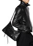 模特儿示范图 - 点击放大 - BALENCIAGA - Medium Le City Moto Leather Bag
