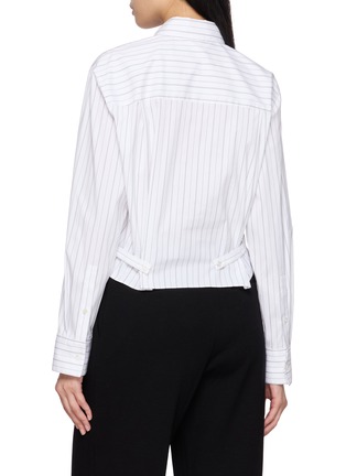 背面 - 点击放大 - THEORY - Tab Back Cropped Stretch Shirt