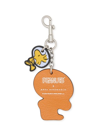 细节 - 点击放大 - ANYA HINDMARCH - X Peanuts Snoopy & Woodstock Leather Key Charm
