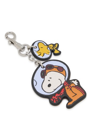 细节 - 点击放大 - ANYA HINDMARCH - X Peanuts Snoopy & Woodstock Leather Key Charm
