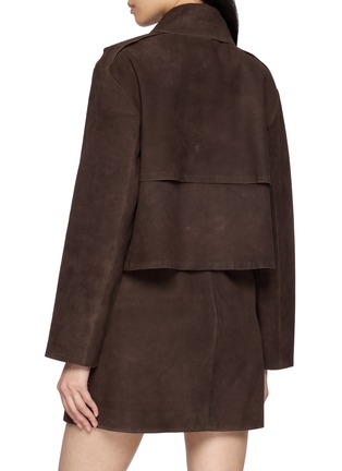 背面 - 点击放大 - THEORY - Crop Suede Trench Coat