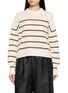 首图 - 点击放大 - THEORY - Crew Neck Stripe Sweater