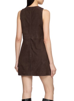 背面 - 点击放大 - THEORY - Suede Mini Shift Dress