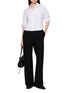 模特儿示范图 - 点击放大 - THEORY - Straight Leg Stretch Knit Pants