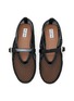 细节 - 点击放大 - ALAÏA - Patent Leather Mesh Mary Jane Flats