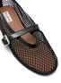 细节 - 点击放大 - ALAÏA - Patent Leather Mesh Mary Jane Flats
