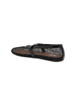  - ALAÏA - Patent Leather Mesh Mary Jane Flats