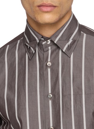 细节 - 点击放大 - BEAUTIFUL PEOPLE - Scarf Neck Striped Shirt