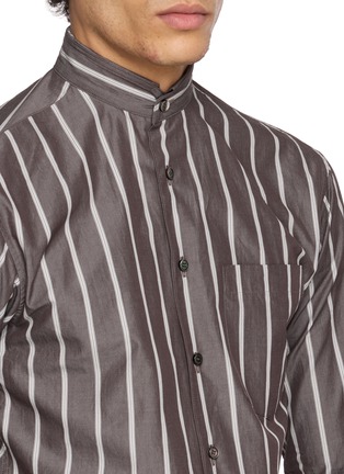 细节 - 点击放大 - BEAUTIFUL PEOPLE - Scarf Neck Striped Shirt