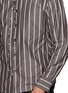  - BEAUTIFUL PEOPLE - Scarf Neck Striped Shirt