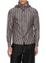 首图 - 点击放大 - BEAUTIFUL PEOPLE - Scarf Neck Striped Shirt