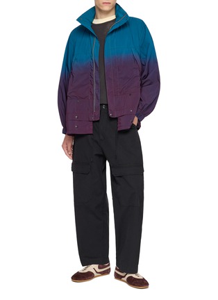 模特儿示范图 - 点击放大 - BEAUTIFUL PEOPLE - Gradient Dyed Double-End Nylon Windbreaker