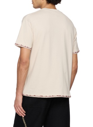 背面 - 点击放大 - KARTIK RESEARCH - Kantha Embroidered T-Shirt