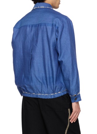 背面 - 点击放大 - KARTIK RESEARCH - Indigo Vankar Pleat Jacket
