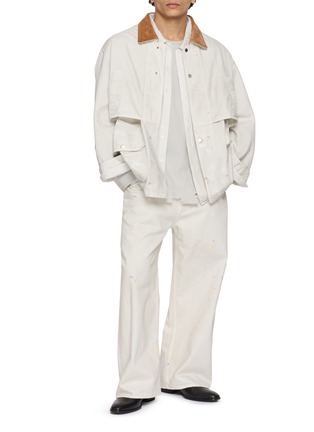 模特儿示范图 - 点击放大 - ANCELLM - Oversized Denim Shirt