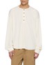 首图 - 点击放大 - ANCELLM - Relaxed Henley Long Sleeve T-Shirt
