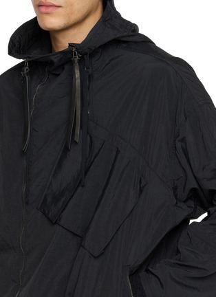  - THE VIRIDI-ANNE - Asymmetric Zip Pocketed Hooded Parka