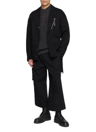 模特儿示范图 - 点击放大 - THE VIRIDI-ANNE - Wide Leg Cargo Pants