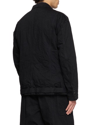 背面 - 点击放大 - THE VIRIDI-ANNE - Slant-Zip Cropped Denim Jacket