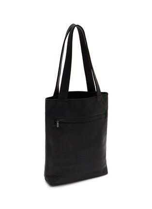 细节 - 点击放大 - DISCORD YOHJI YAMAMOTO - Small Clasp Pocket Leather Tote Bag