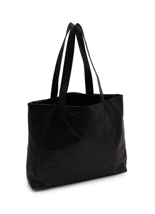 细节 - 点击放大 - DISCORD YOHJI YAMAMOTO - Medim Signature Leather Tote Bag