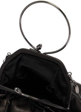 细节 - 点击放大 - DISCORD YOHJI YAMAMOTO - Drape Clasp Pouch Leather Bag