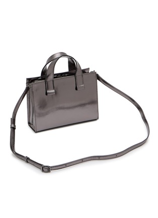 细节 - 点击放大 - DISCORD YOHJI YAMAMOTO - Mini Zip Leather Tote Bag