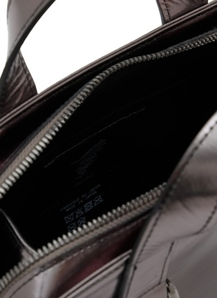 细节 - 点击放大 - DISCORD YOHJI YAMAMOTO - Mini Zip Leather Tote Bag