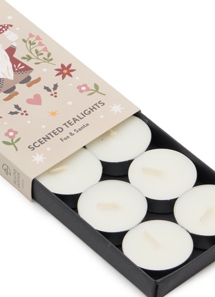 细节 –点击放大 - PLUTO DESIGN - Fox & Santa Scented Tealights — Set of 8