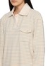  - YOUNG N SANG - Long Sleeve Striped Polo Shirt 