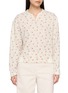 首图 - 点击放大 - YOUNG N SANG - Floral Split-Neck Knit Top