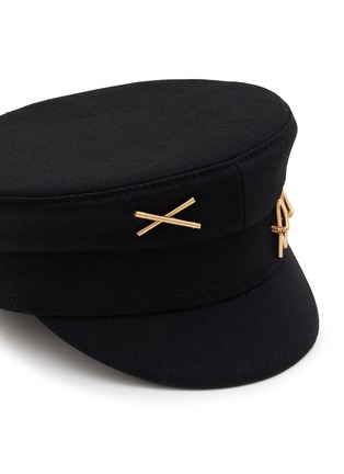 细节 - 点击放大 - RUSLAN BAGINSKY - Logo Embellished Cotton Baker Boy Cap