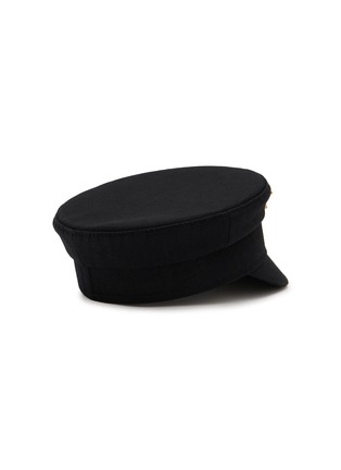 模特儿示范图 - 点击放大 - RUSLAN BAGINSKY - Logo Embellished Cotton Baker Boy Cap