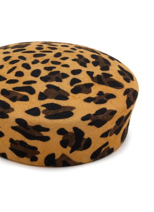 细节 - 点击放大 - RUSLAN BAGINSKY - Leopard Print Felt Pillbox Hat