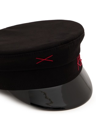 细节 - 点击放大 - RUSLAN BAGINSKY - Logo Stitched Cotton Baker Boy Cap