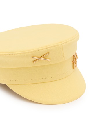 细节 - 点击放大 - RUSLAN BAGINSKY - Logo Plaque Linen Baker Boy Cap
