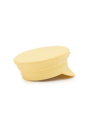 模特儿示范图 - 点击放大 - RUSLAN BAGINSKY - Logo Plaque Linen Baker Boy Cap