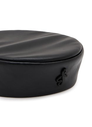 细节 - 点击放大 - RUSLAN BAGINSKY - Leather Pillbox Hat
