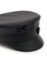 细节 - 点击放大 - RUSLAN BAGINSKY - Logo Embellished Leather Baker Boy Cap