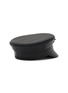 模特儿示范图 - 点击放大 - RUSLAN BAGINSKY - Logo Embellished Leather Baker Boy Cap
