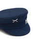 细节 - 点击放大 - RUSLAN BAGINSKY - Crystal Embellished Denim Baker Boy Cap