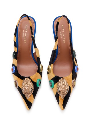 细节 - 点击放大 - KURT GEIGER - LouLou 85 Embellished Slingback Heels
