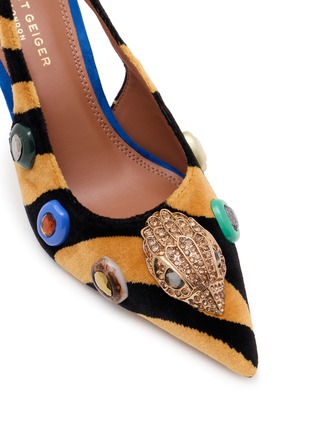 细节 - 点击放大 - KURT GEIGER - LouLou 85 Embellished Slingback Heels